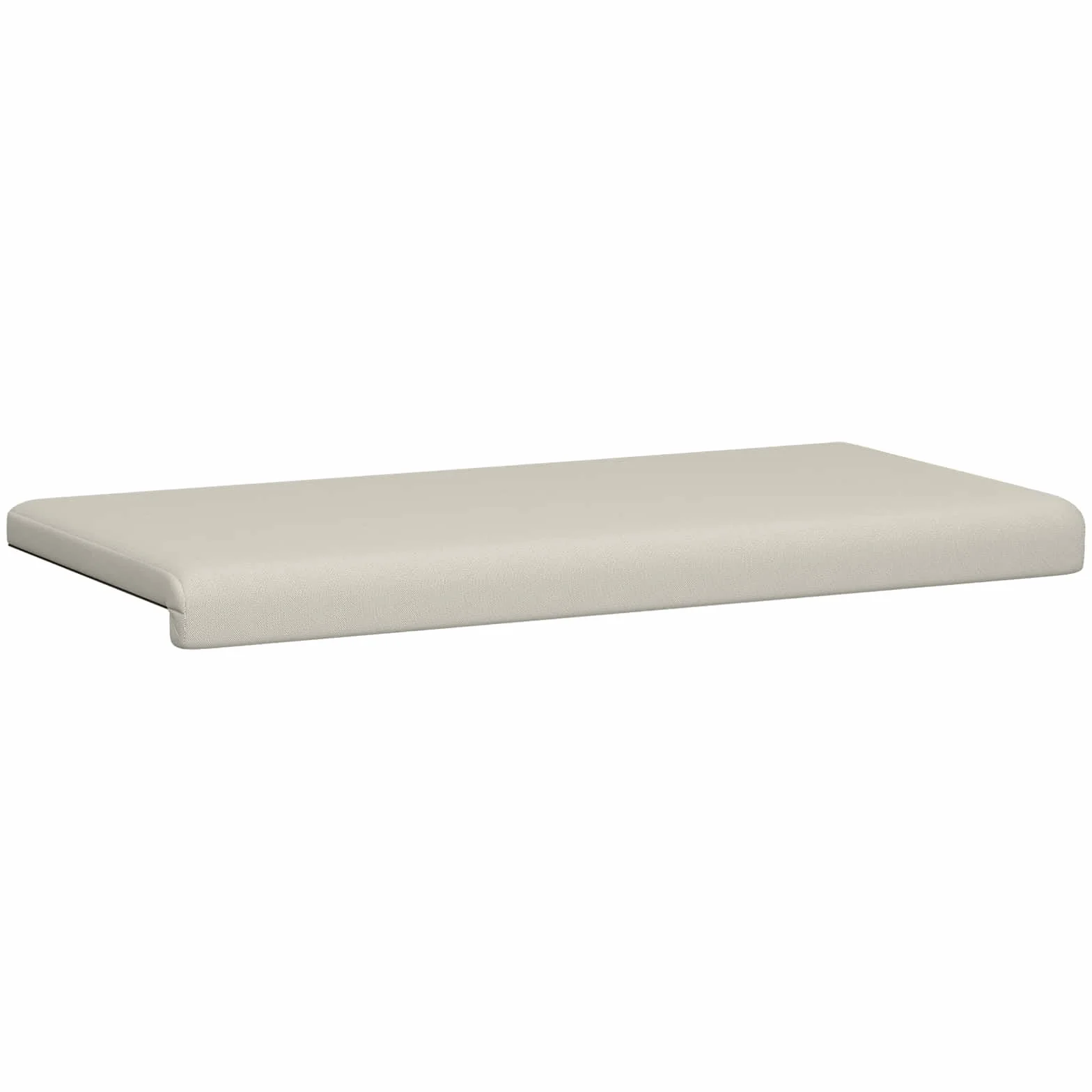 Poduszka na ławkę strukturyzowany aksamit owies 35 cm | 100% poliester, rama z materiału drewnopochodnego, wypełnienie piankowe, antypoślizgowe, łatwe do czyszczenia
