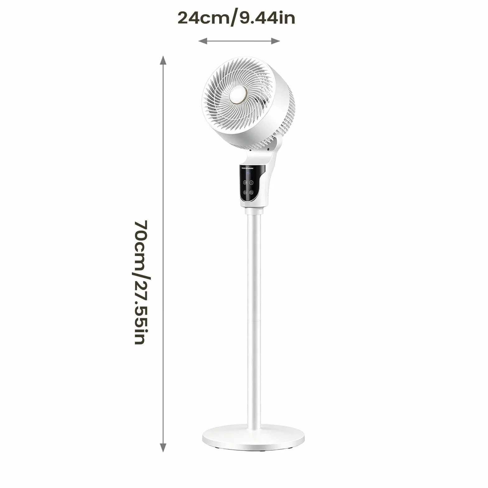 Wentylator Kolumnowy Dla Sypialni Stołowy sprzęt wentylacyjny z regulacją | Cichy Zdalnie Sterowany Wentylator Cyrkulacyjny do biura, na biurko, do akademika, salonu i na
