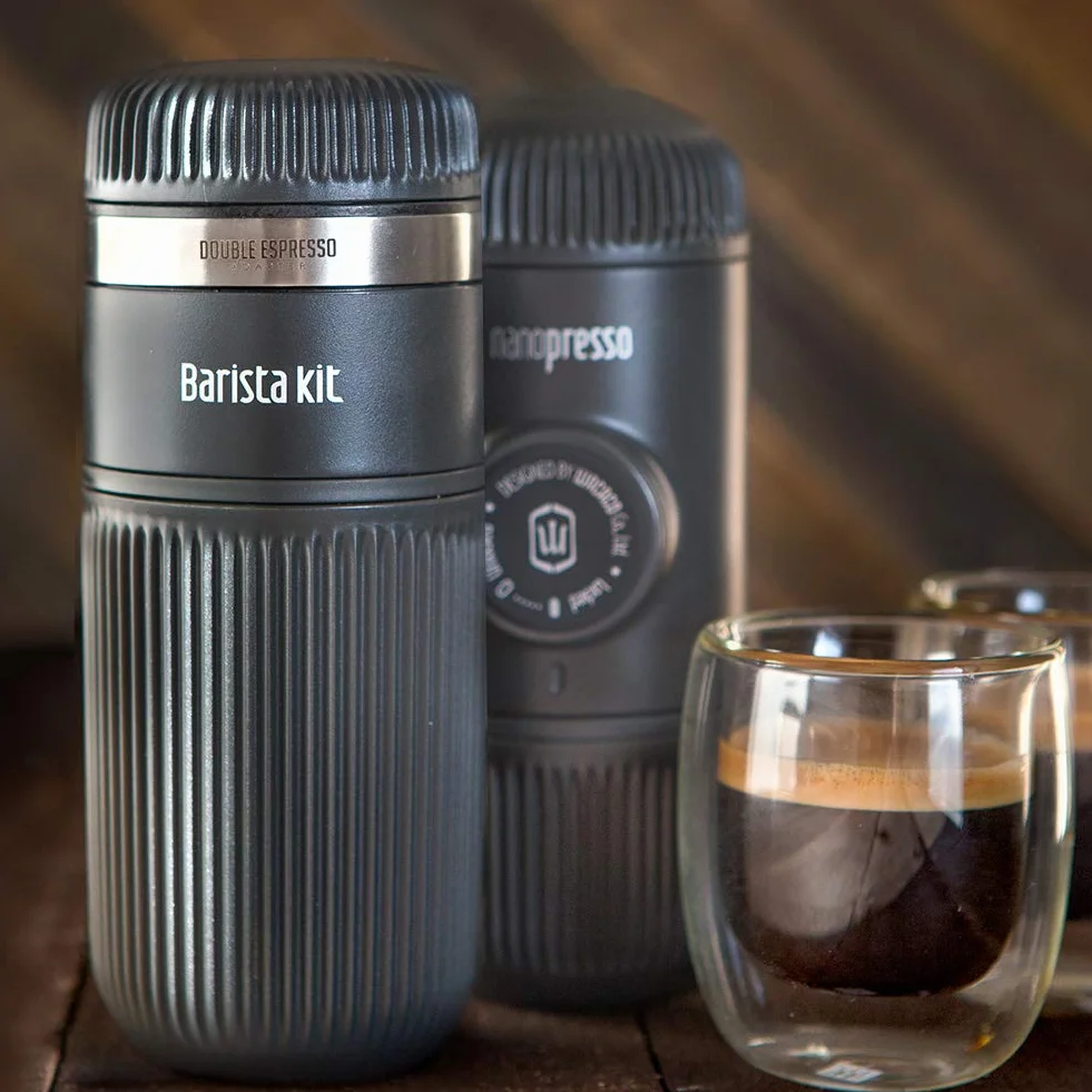 WACACO Nanopresso Barista Kit, akcesoria do przenośnego ekspresu do espresso Nanopresso. Podwójne espresso, Lungo