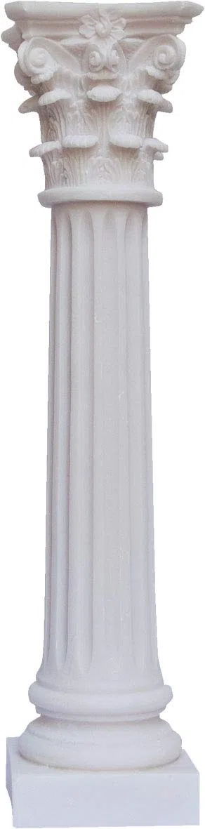 Unbekannt Stara kolumna koryncka (statuetka alabastrowa/rzeźba 21 cm) Starożytna kolumna Corinthian Column (statuetka alabastrowa/rzeźba 21 cm / 8,26 cala)