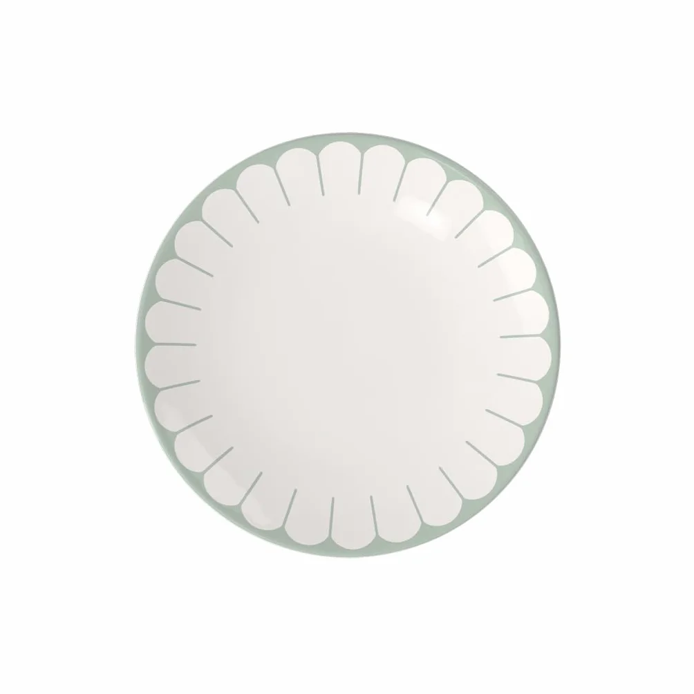 Villeroy & Boch - Fleur vert talerz płaski zielony, nadaje się do zmywarki i mikrofalówki, talerz do dań głównych, duży talerz, naczynie ceramiczne do sztaplowania, porcelana Premium