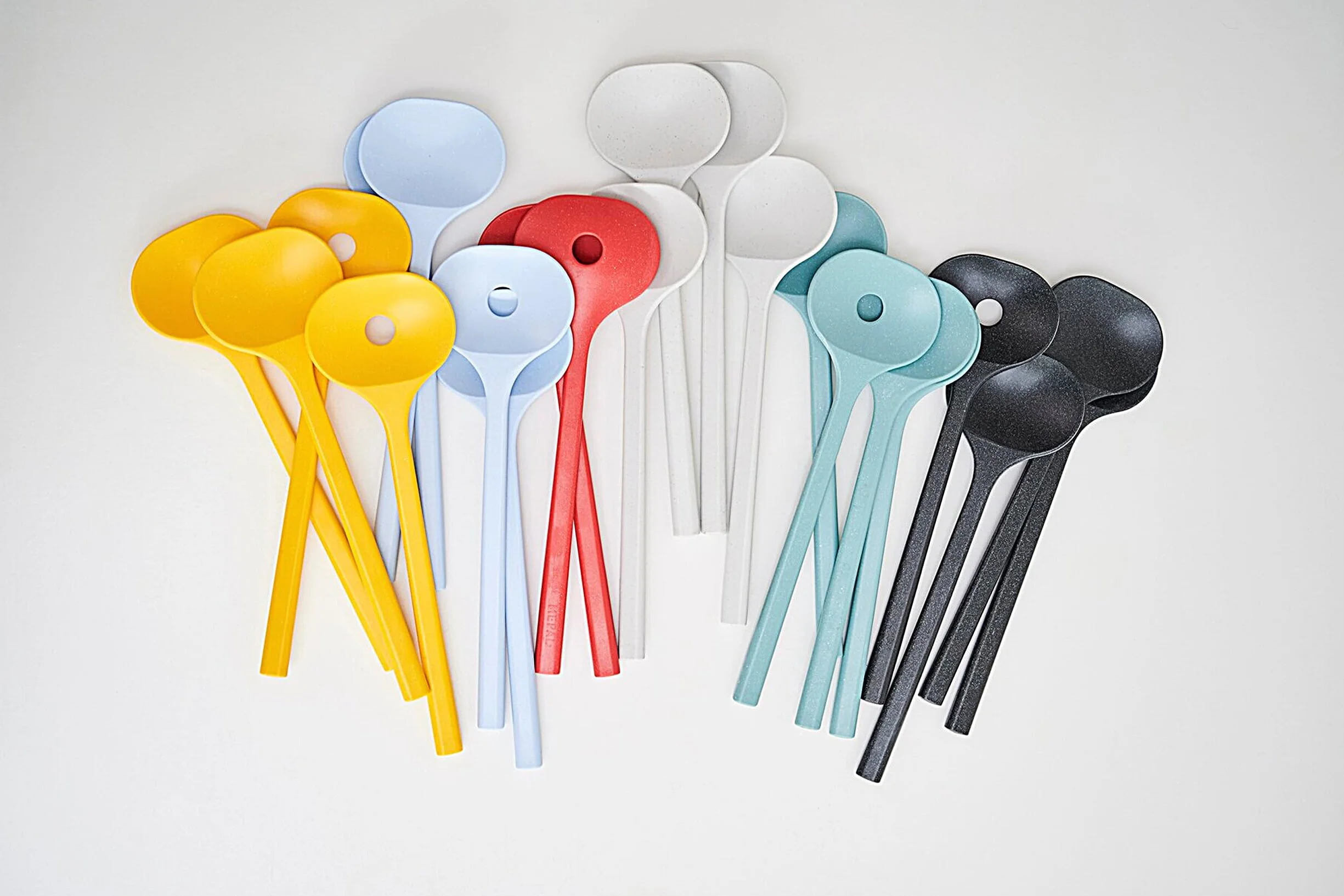 Salad server set Bloom 2 pcs - Pebble yellow.