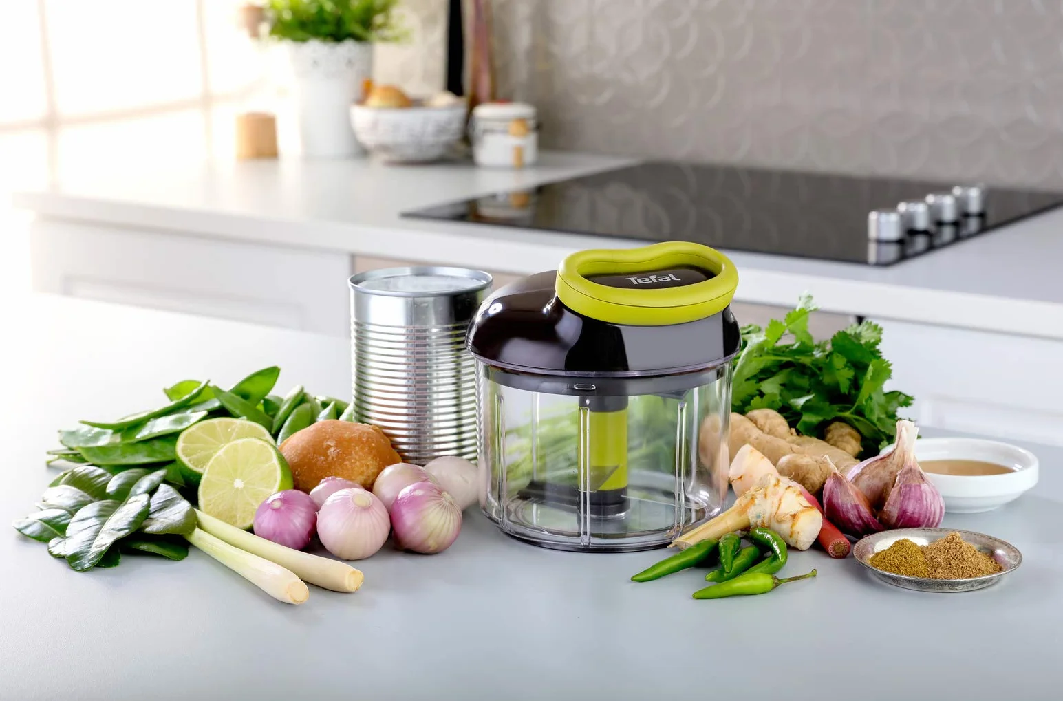 Tefal Rozdrabniacz Kuchenny 900 ml Czarny/Zielony