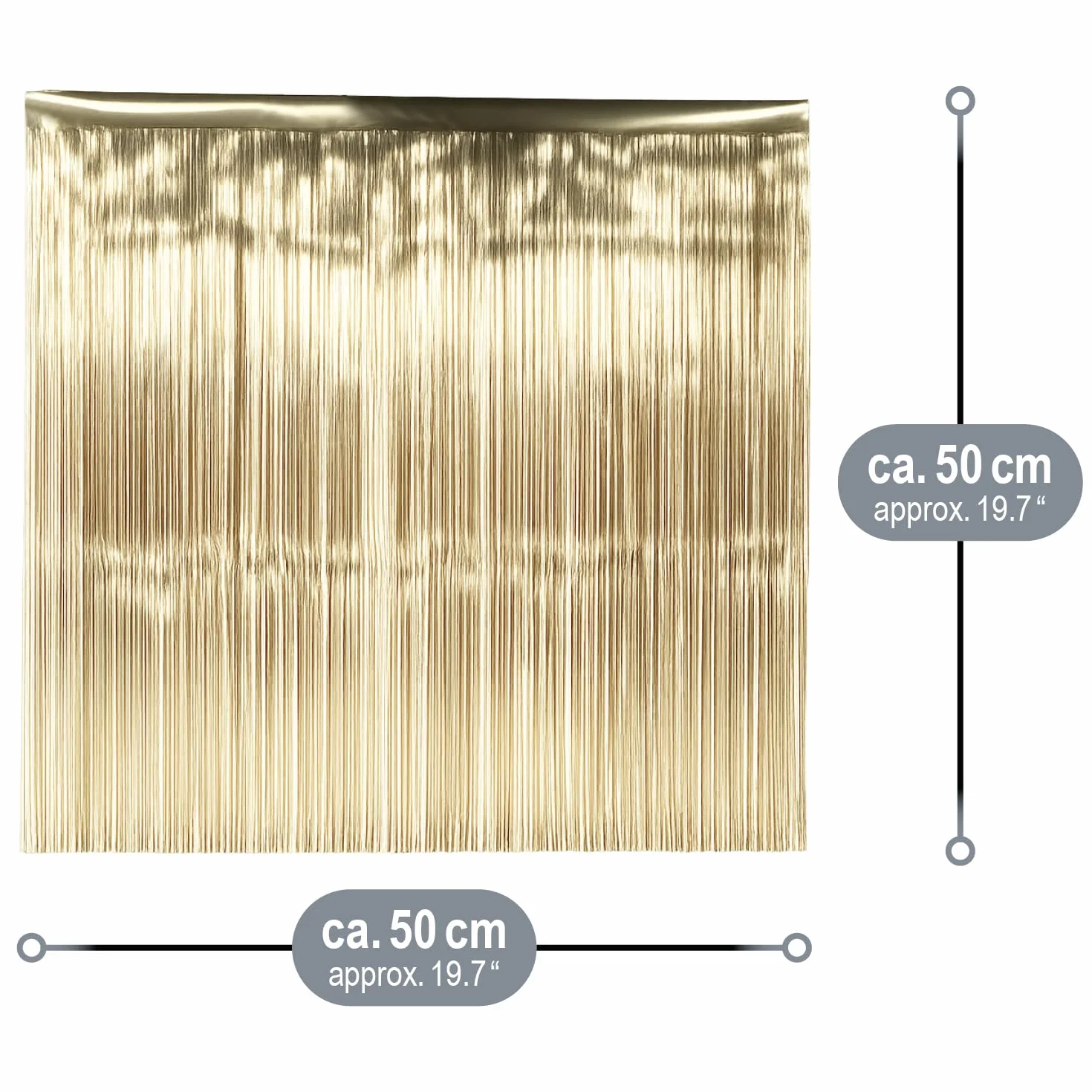COM-FOUR® girlanda z cekinów szampanska 5 sztuk ozdoba choinkowa zaslona
