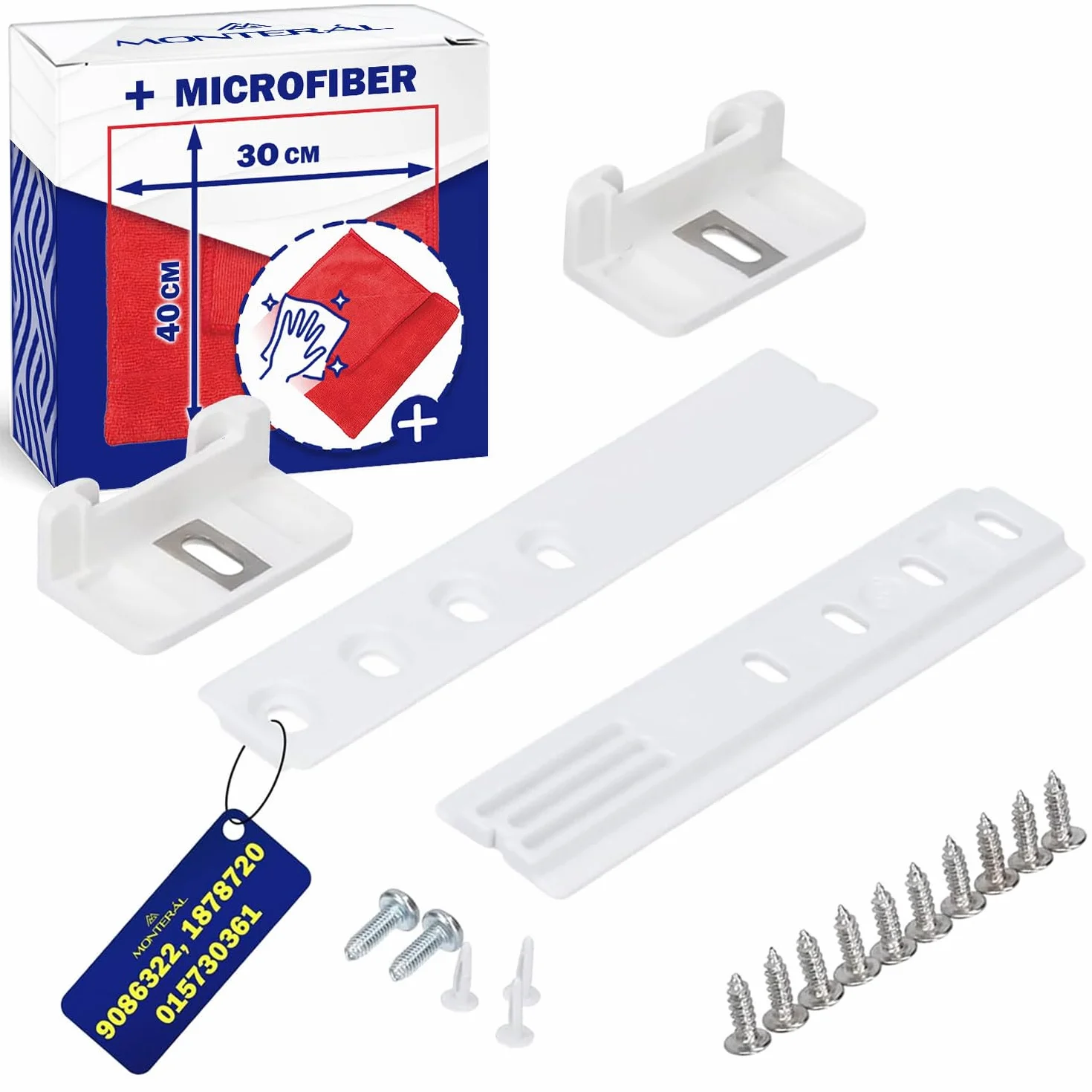 2 Set Integrated Fridge Door Sliders with Original Code 9086322 9086084 9086111 for Liebherr 1878720 1878730 for Miele and 015730361 for Smeg - MONTERAL