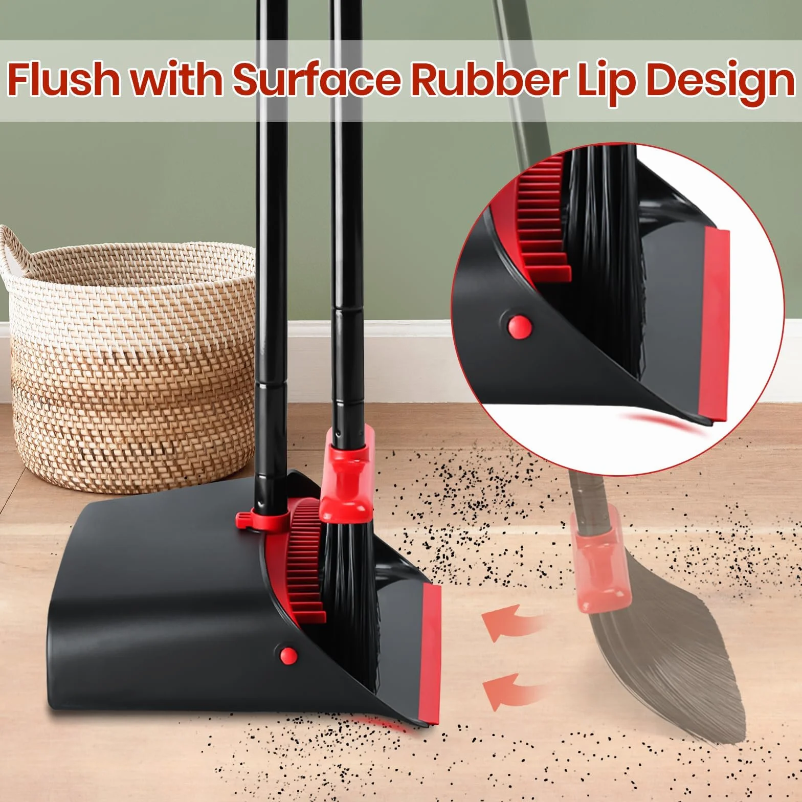 TreeLen Zestaw Broom and Dustpan Combo Sweep Set