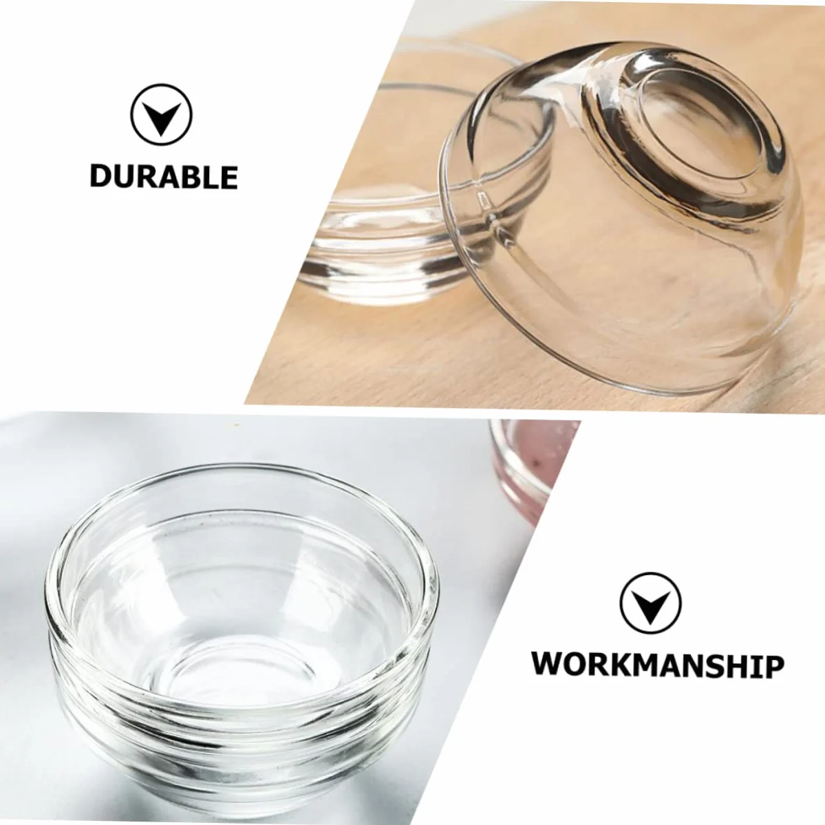 Dessert cups,6pcs Glass Bowl Cake Dessert Pudding Bowl Yogurt Bowl Appetizer Cup Mousse Bowls Mini Dessert Bowl Dessert Cups Dessert Pots Sundaes Bowls Fruit Bowl Jelly Transparent