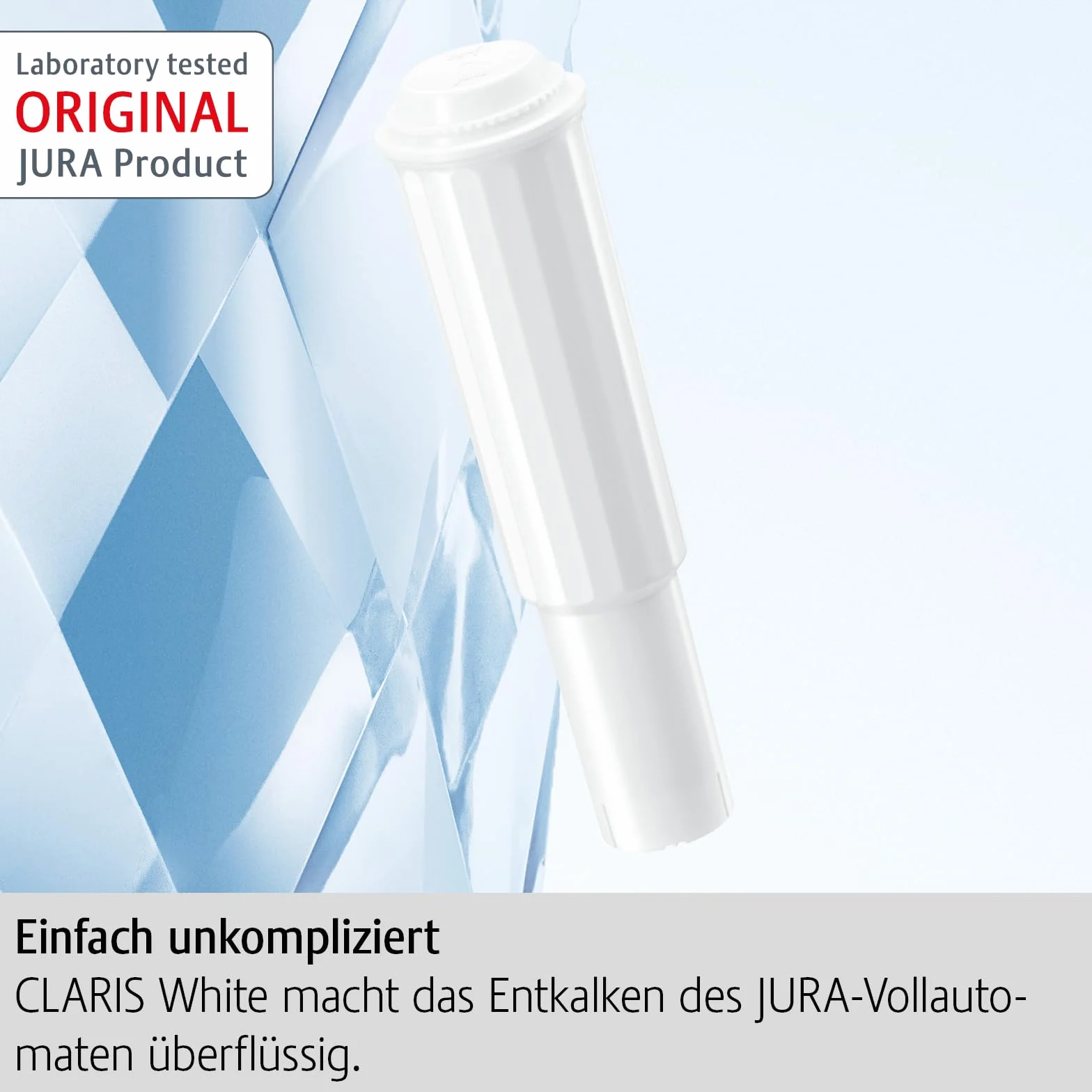 Jura 60209 Claris wkład filtrujący do białej wody, 1 sztuka Pojedynczy biały