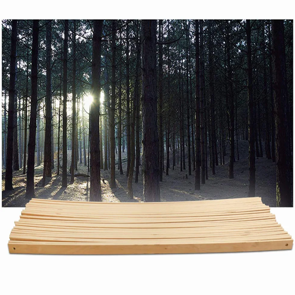 2 sztuki zwijanych stelaży listewkowych, stelaż 90 x 200 cm, stelaż sprężynowy, wysokiej jakości drewno topoli, stelaż rolowany, stelaż do łóżka rodzinnego