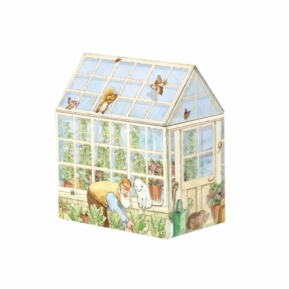 Elite Gift Boxes Domek wielokolorowa kwiatowa puszka do przechowywania 12 cm x 7,6 cm x 13,3 cm