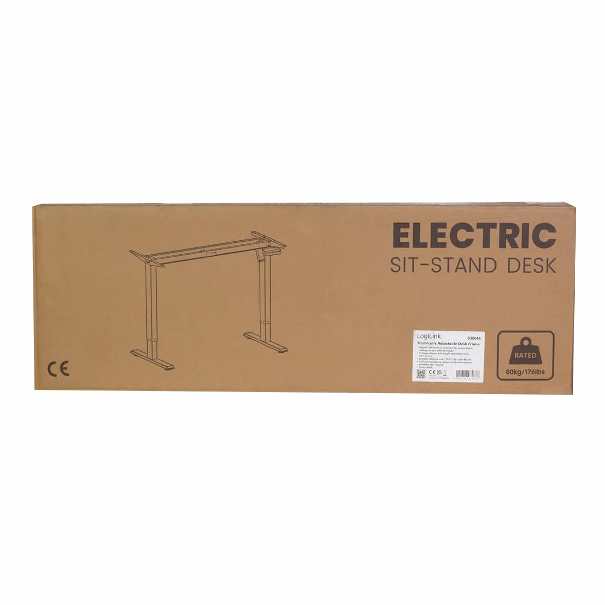 Elektryczna rama biurkowa z regulacją wysokości 1 silnik 700-1120 mm czarna