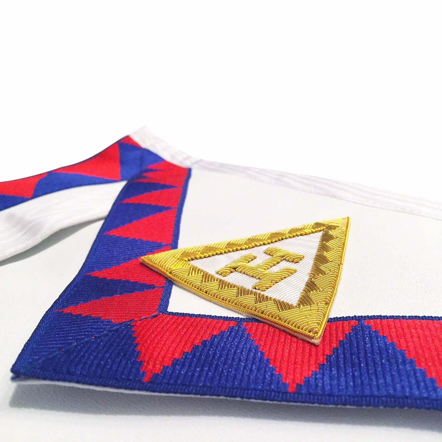 THE MASONIC COLLECTION Fartuch i szarfa Royal Arch Companions ze standardowym rozmiarem klejnotu - złoty drut - prezenty masońskie dla mężczyzn