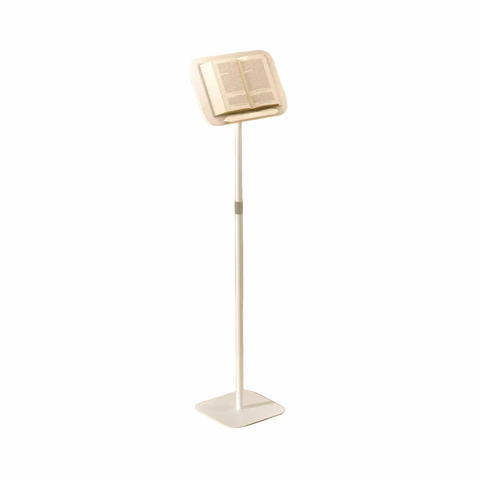 Stojak na książki stojący, Stojak na laptopa Floor k Music Drewniany z regulacją wysokości 96,5-180,5 cm Brązowy(108-142cm)
