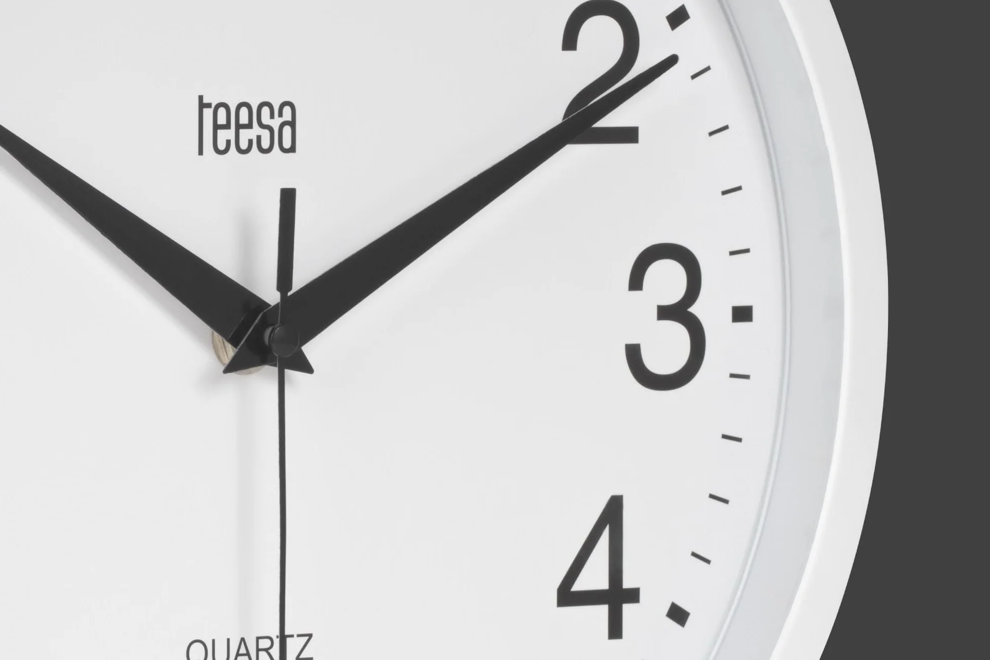 Teesa Zegar Analogowy Ścienny Uniwersalny 25 cm TSA0037 Biały