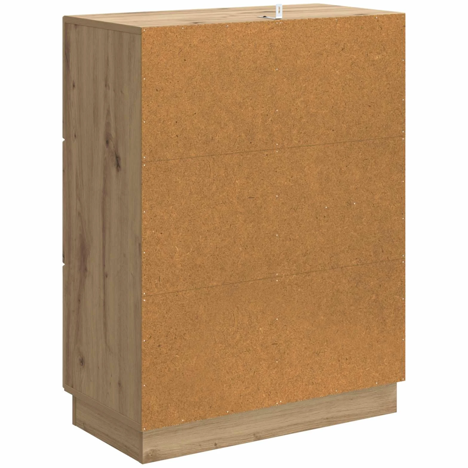 Bufet dębowy rzemieślniczy 66 x 34,5 x 87 cm, inżynieryjny drewniany mebel do przechowywania z szufladami i półkami, elegancki design, do salonu lub jadalni