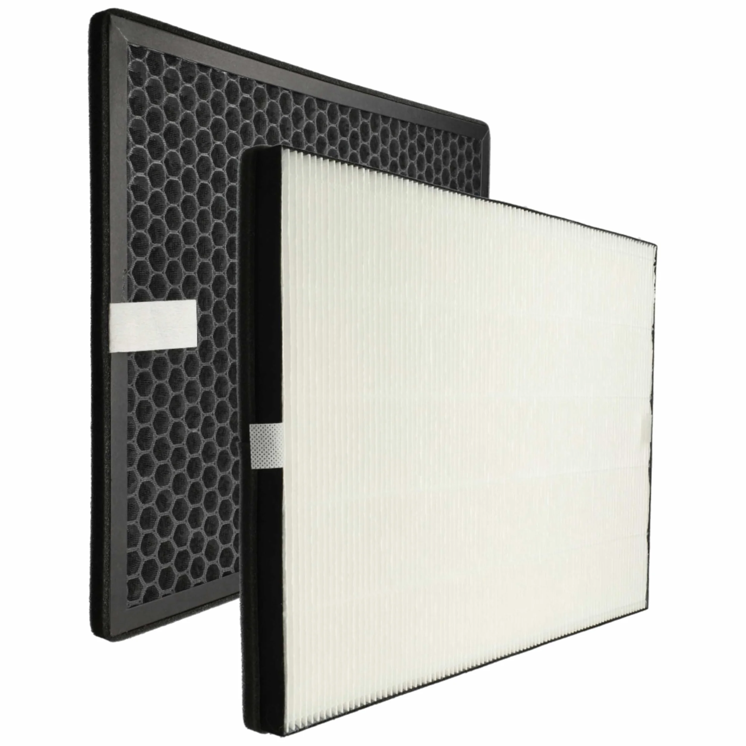 vhbw Zestaw filtrów (2 sztuki) kompatybilny z Philips AC1214, AC1215, AC1217, AC1214/10 oczyszczacz powietrza - filtr z węglem aktywnym, filtr HEPA