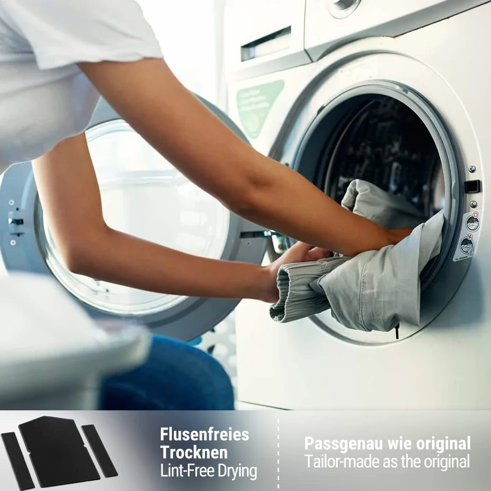 Siegvoll Filtr osuszacza kompatybilny z Miele 6057930 + filtr wymiennika ciepła 9688381/9688380 | Filtr piankowy Filtr gąbkowy | Filtr kłaczków do suszarki bębnowej suszarki z pompą ciepła