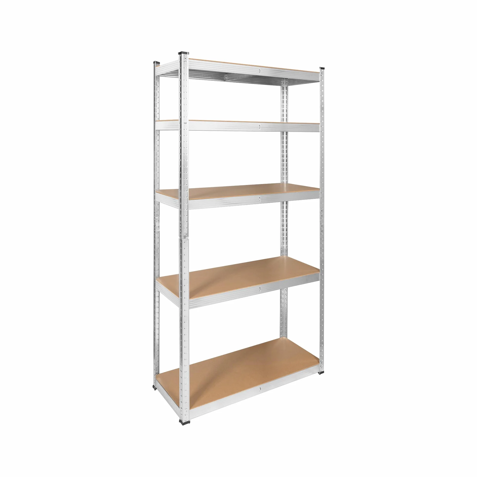 Rebel Regał Metalowy Magazynowy Garażowy 5 Półek 180x90x40 Srebrny RB-1256