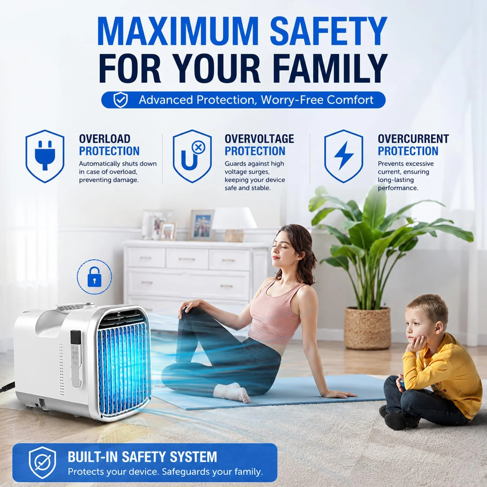4 1 przenośny klimatyzator do namiotów, klimatyzacja samochodowa z 5100 BTU chłodzenie na kemping, przyczepy kempingowe, namioty i małe pokoje, 110 V 400 W, niskie co