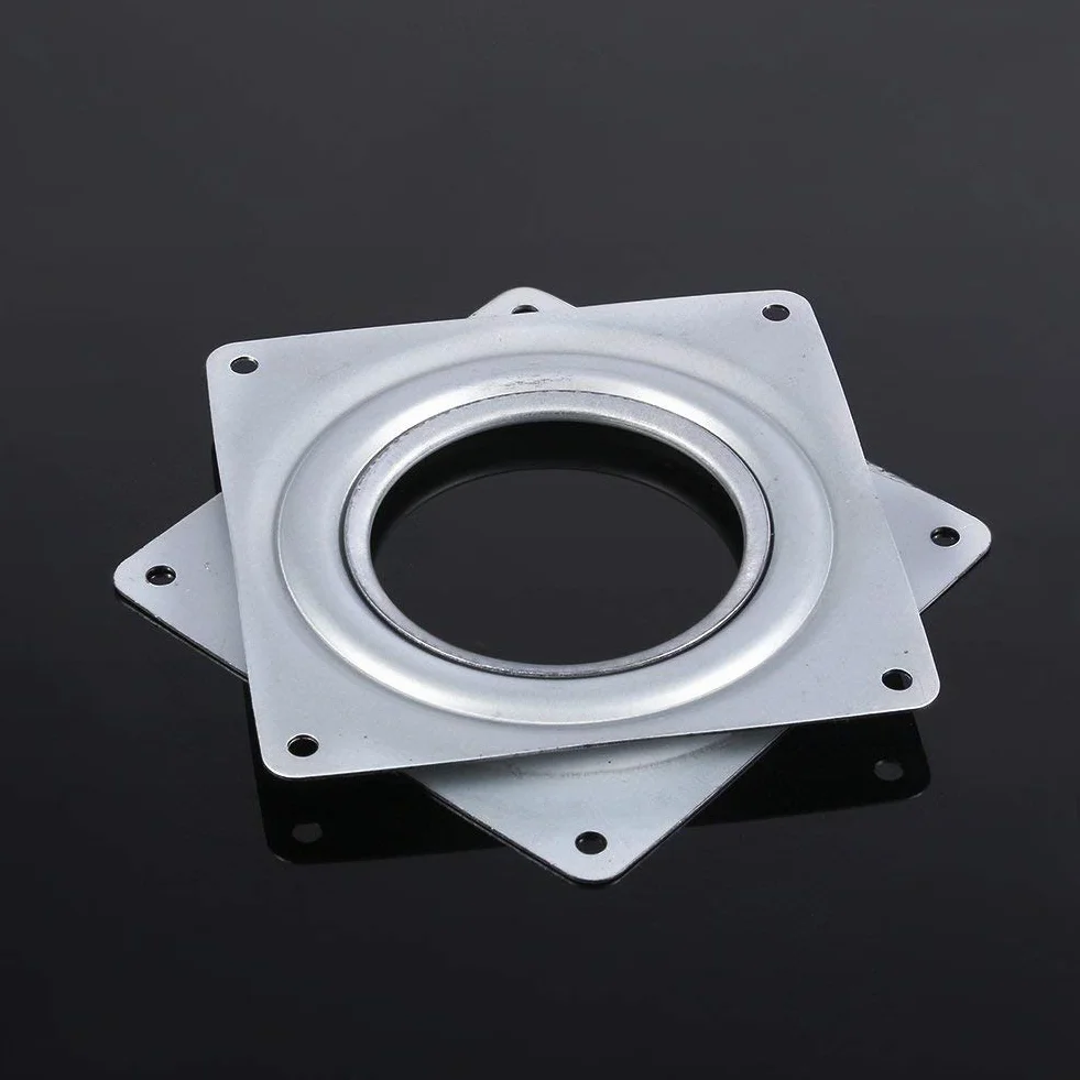 4 Zoll Platz Lazy Susan Turntable Bearings Galvanized Steel Rotating Bearing Schwenkplatte für TV Rack Computer Monitor Plattenspieler
