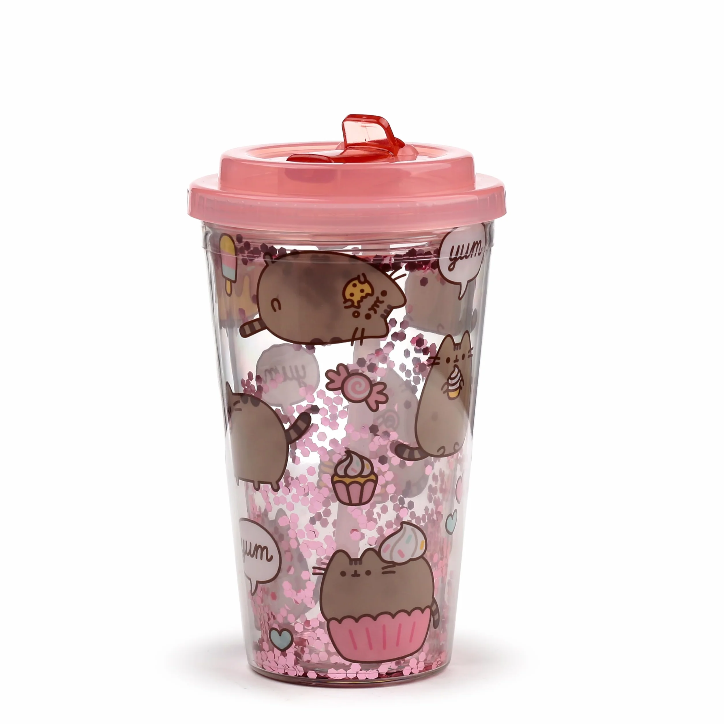 Puckator - Nietłukąca się szklanka ze słomką – smakosze - Pusheen the Cat