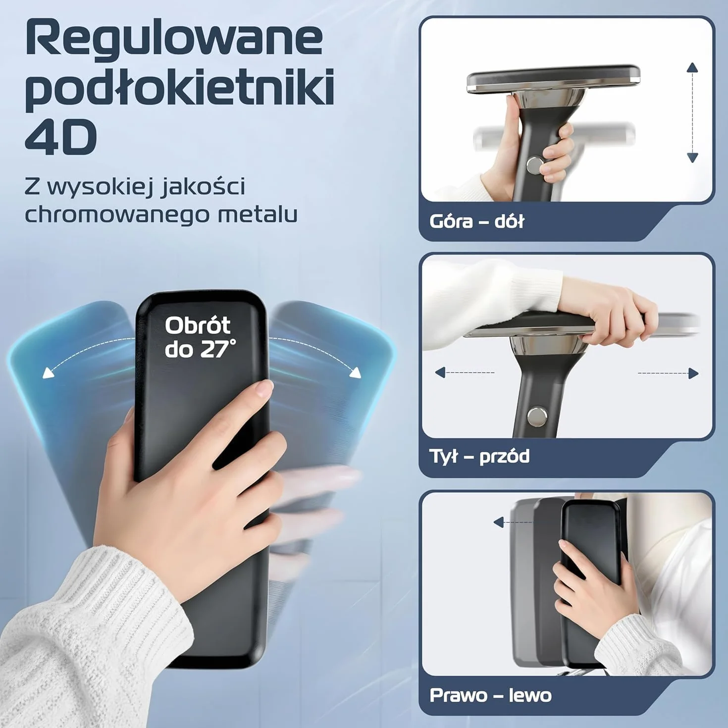 CLOUVOU CleverSeat Ergonomiczne krzesło biurowe [NR 1 W RANKINGU] Regulowane krzesła biurowe - fotele ergonomiczne | Siatkowy fotel biurowy z podparciem | Fotel ergonomiczny do gier do 150 kg
