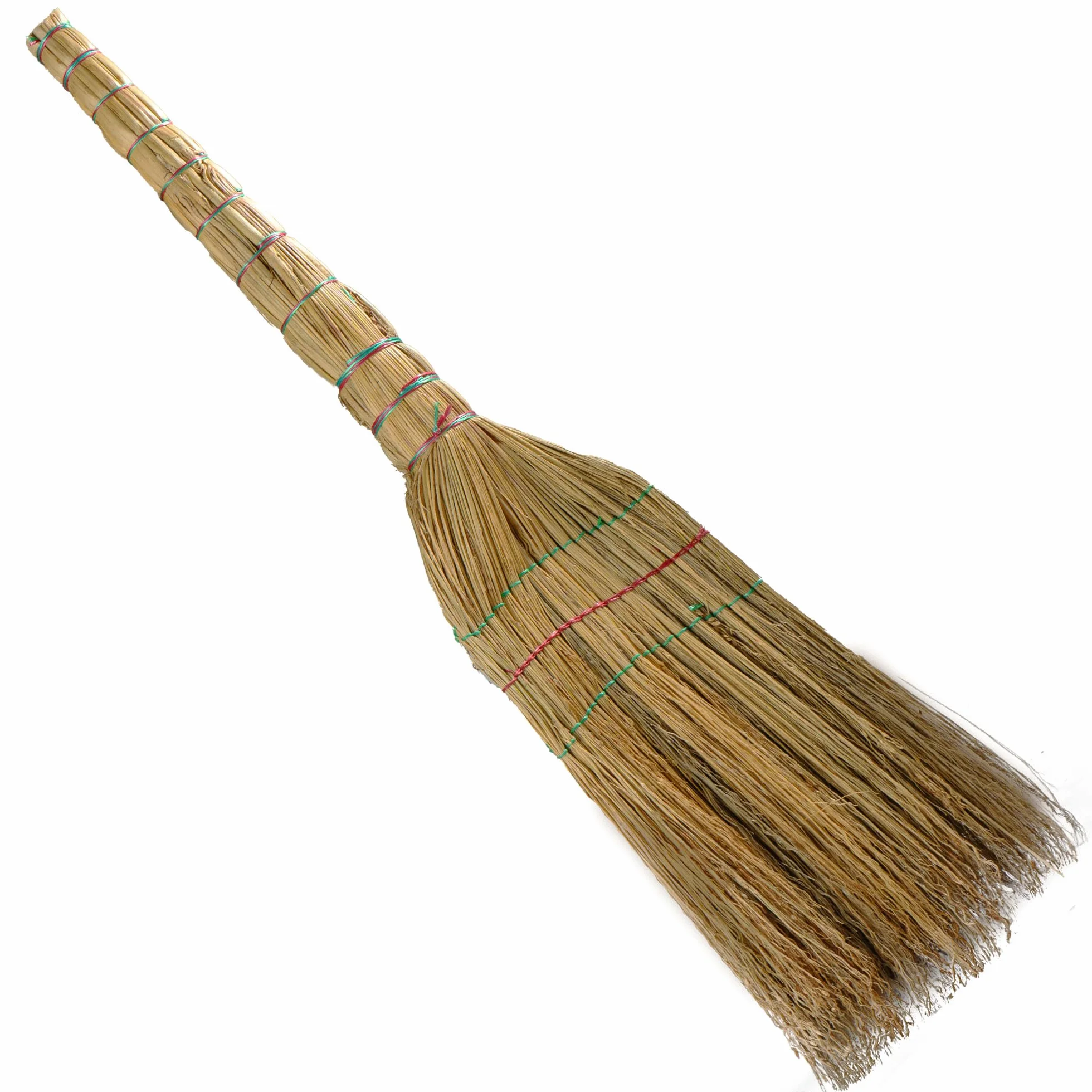 Miotła Sorgo ze Słomy Naturalna Wytrzymała Miotła Ekologiczna na Zewnątrz i do Domu 80 cm Długości Drewniany Trzonek Miotełka z Sorga i Kij Zamiatacz SORGHO