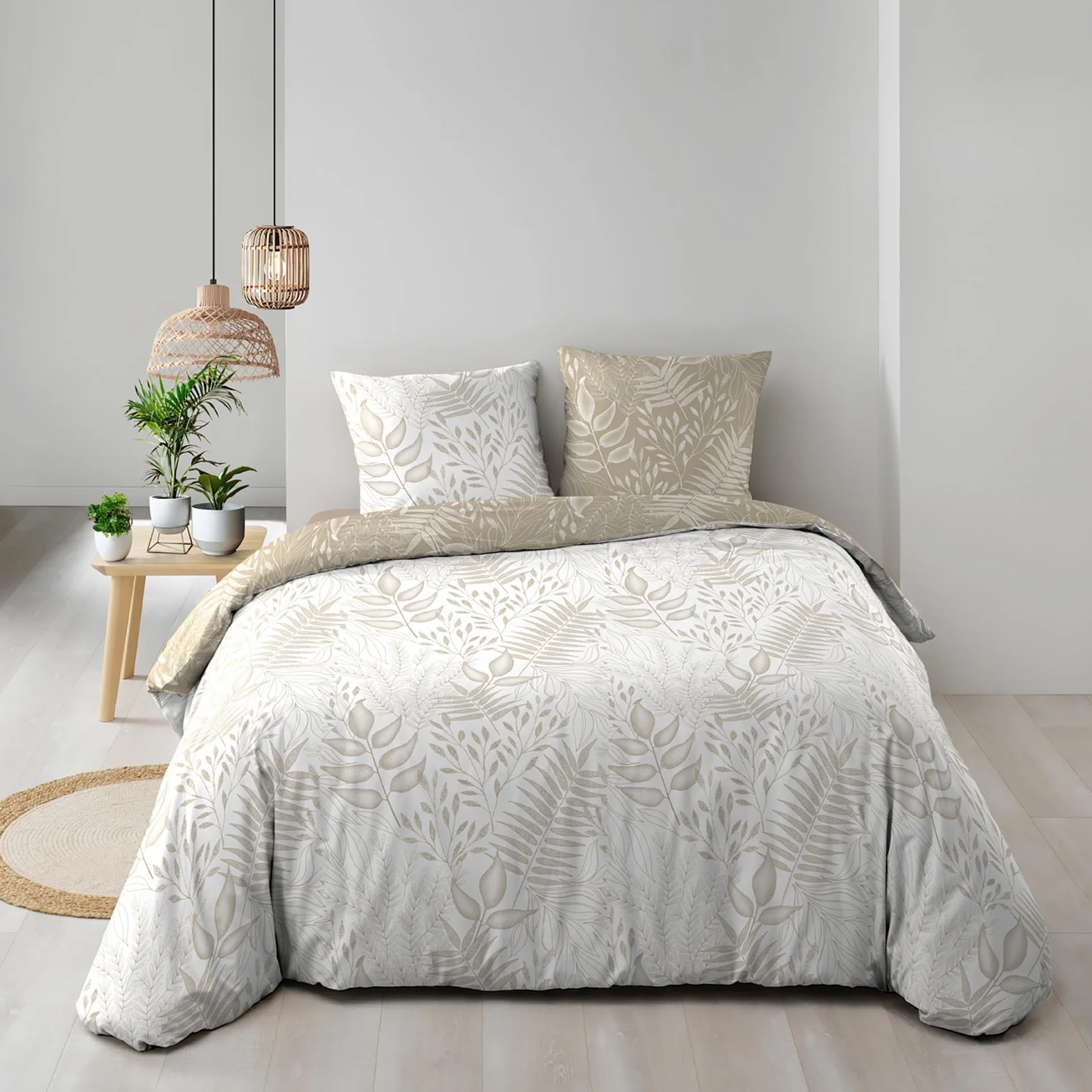 Cassia 3-częściowy zestaw 240 x 220 cm dwustronny 100% bawełna