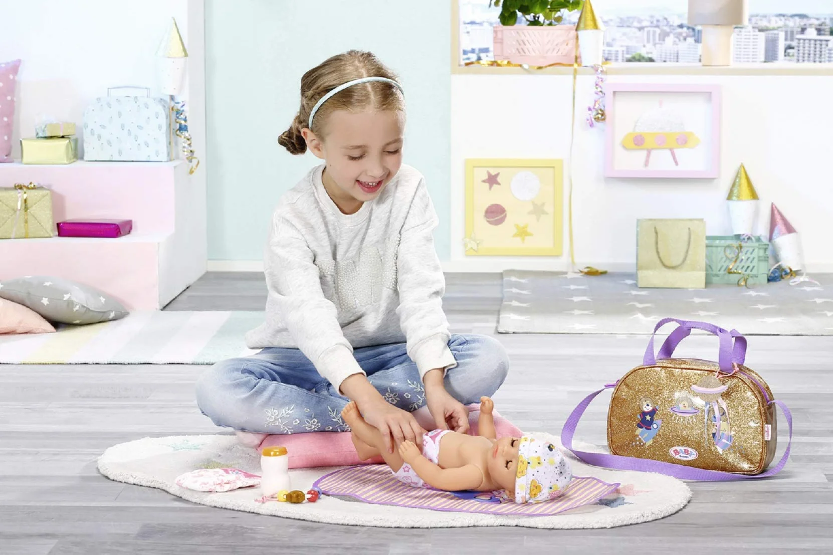 BABY born 515 831106 EA 'Happy Birthday' torba do przewijania, mieszana, jeden rozmiar