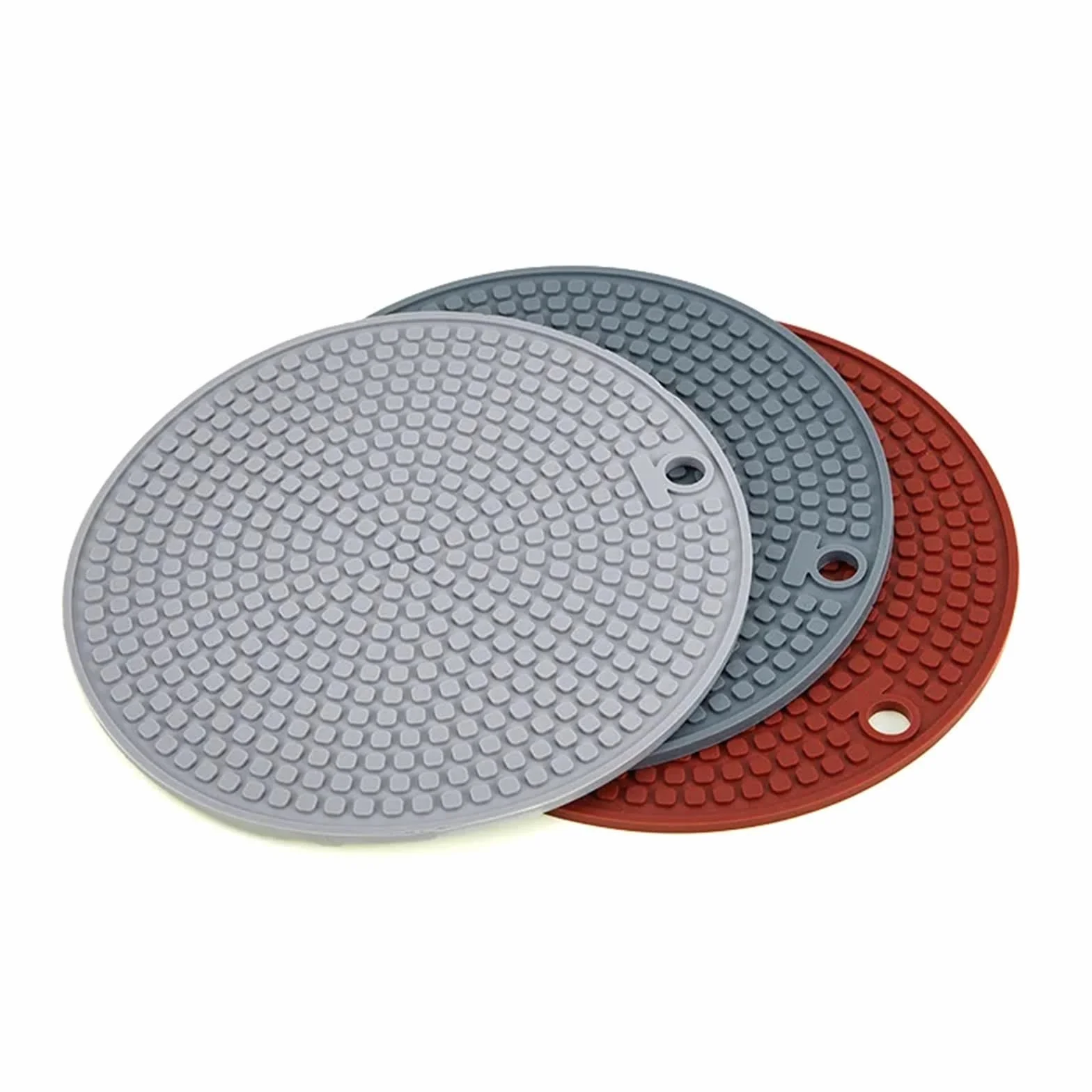 silikonowa podkładka pod gorące naczynia, Silikonowy stojak kuchenny, antypoślizgowa podkładka izolacyjna, szary, wielofunkcyjny kubek 18 cm(Light Gray 4 Pcs)