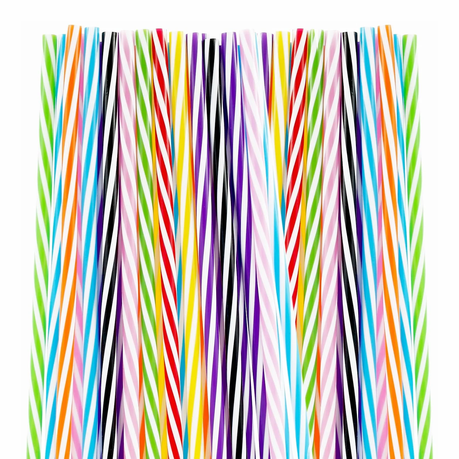 MAEXUS® słomki plastikowe kolorowe 23cm【50 sztuk】plastikowe słomki, rurki do picia, plastikowe słomki, wielokrotnego użytku plastikowe słomki do codziennego użytku - losowy kolor