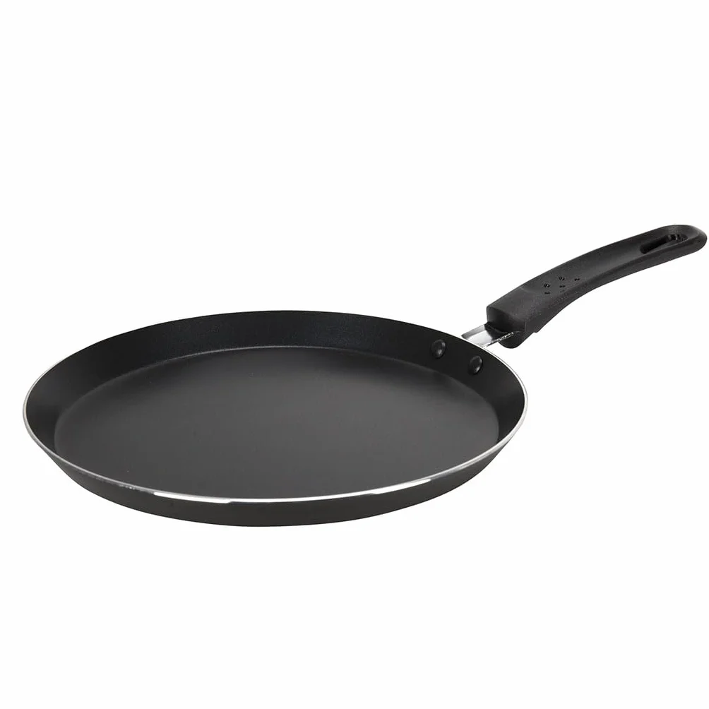 Crealys 506660 Brume aluminiowa patelnia do naleśników, czarna/szara, 24 cm