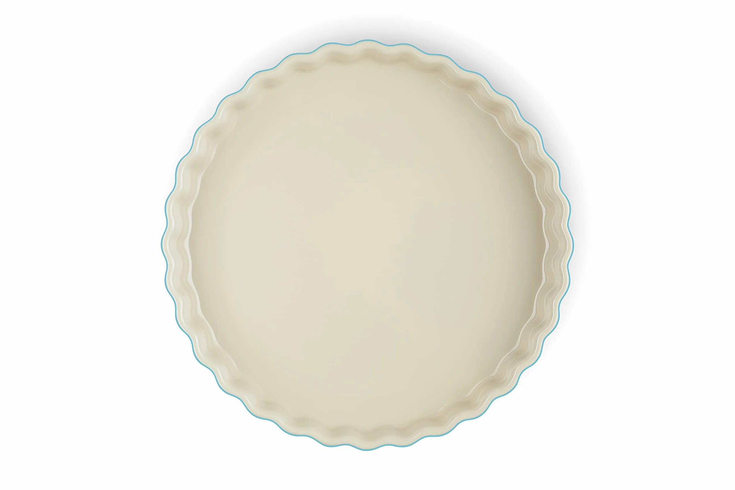 Le Creuset Heritage karbowane naczynie z flaneli, kamionka, 28 cm, 1,82 kg, karaibski