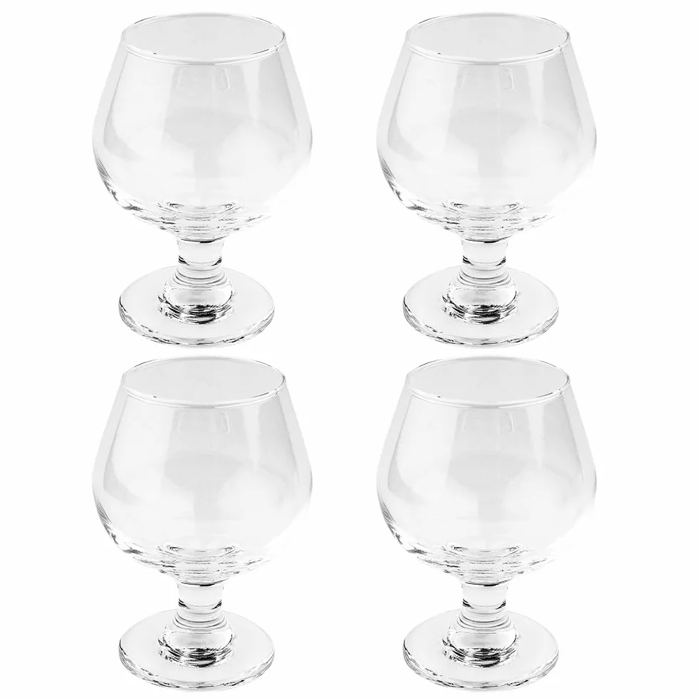 Ideen mit Herz Zestaw 4 małych szklanek do koniaku, 200 ml na szklankę, 11,8 cm wysokości, szkło : Ø 8,5 cm, otwór : Ø 5,7 cm, zestaw 4 szt