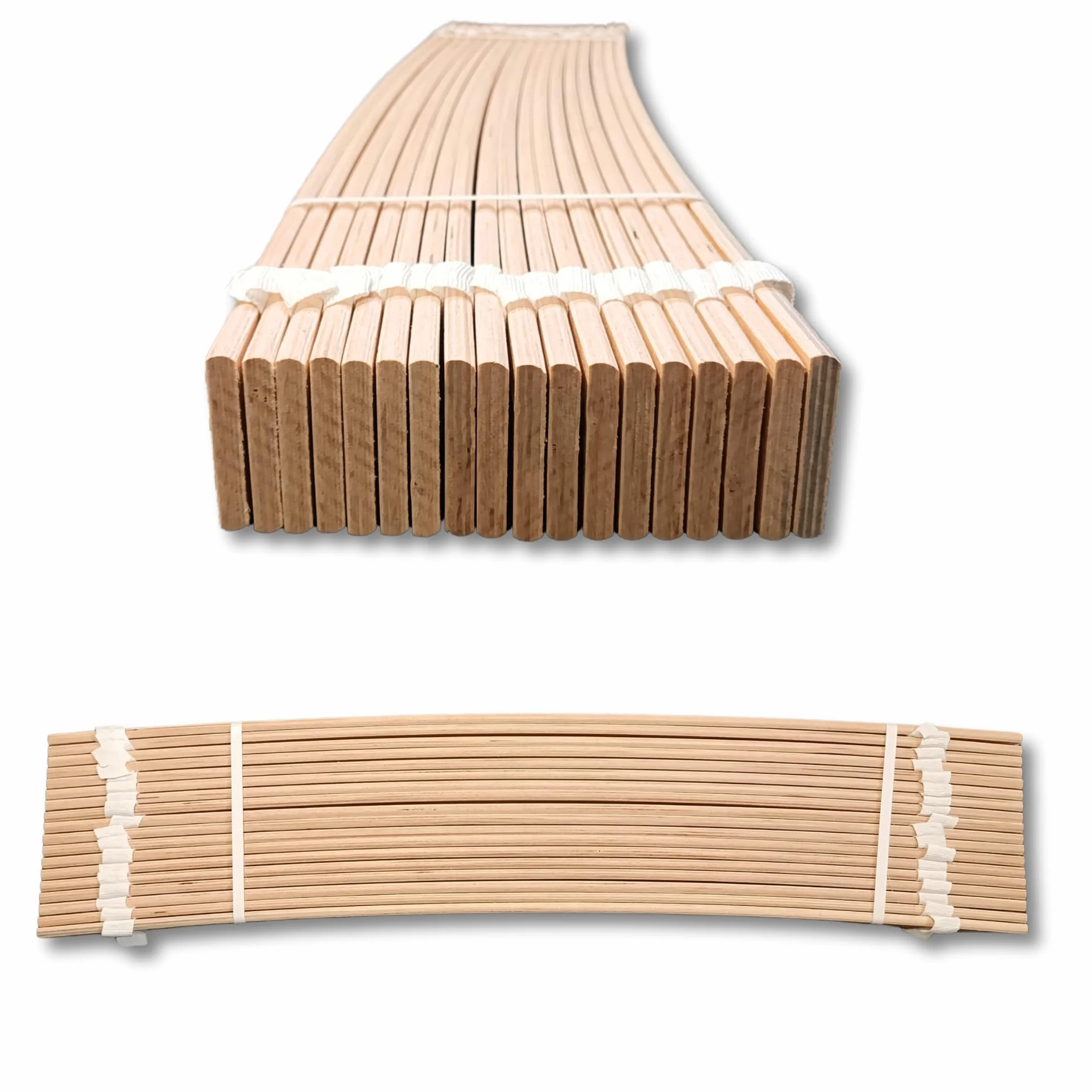 Rolowany Stelaż Listwowy 90x200cm - 18 Elastycznych Listew, Cicha Konstrukcja z Nakładkami Wyciszającymi - Solidny i Stabilny Stelaż Pod Materac - Łatwy Montaż - Obciążenie do 145kg