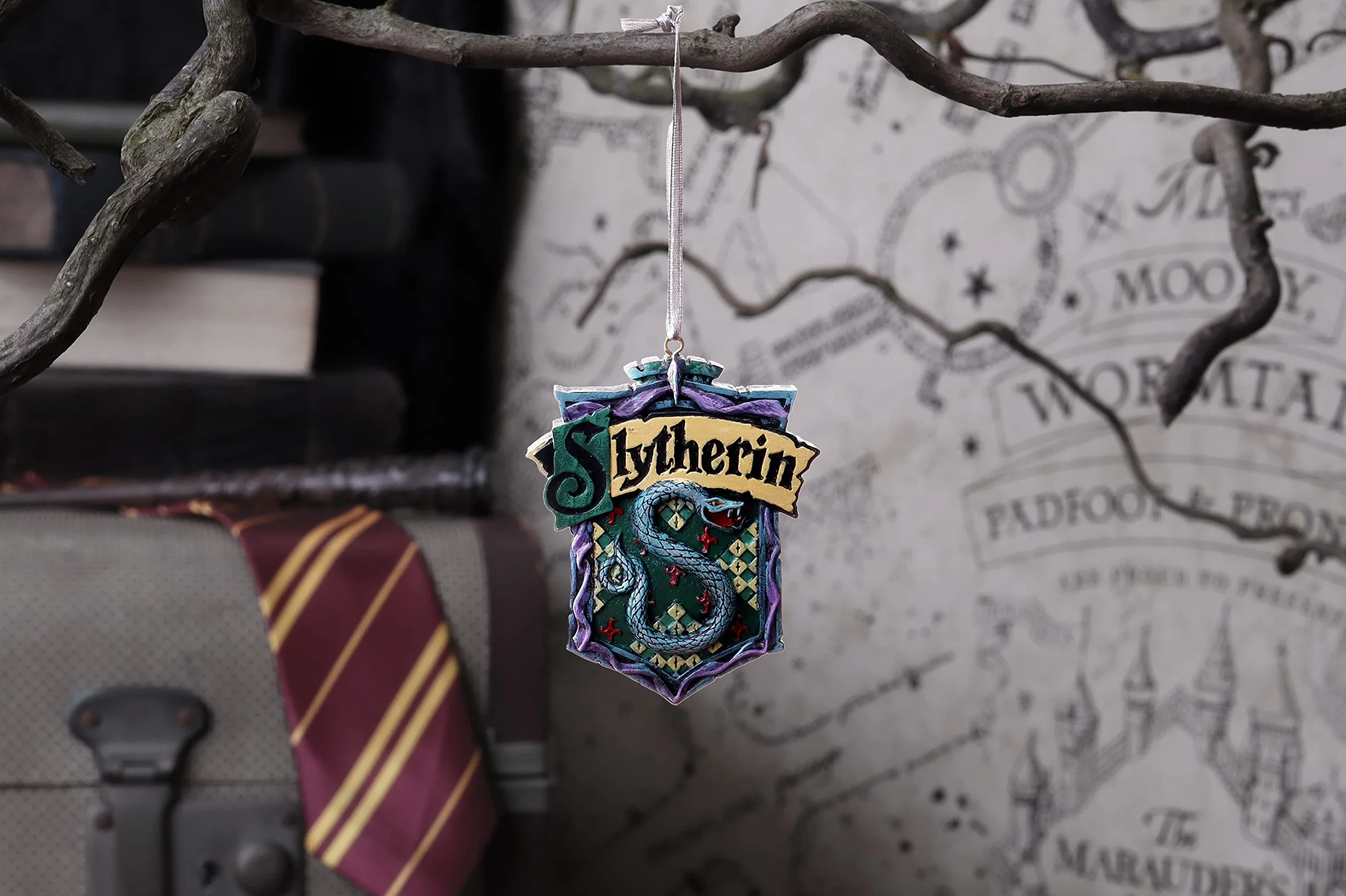 Nemesis Now Harry Potter Slytherin wisząca ozdoba zielona 8 cm
