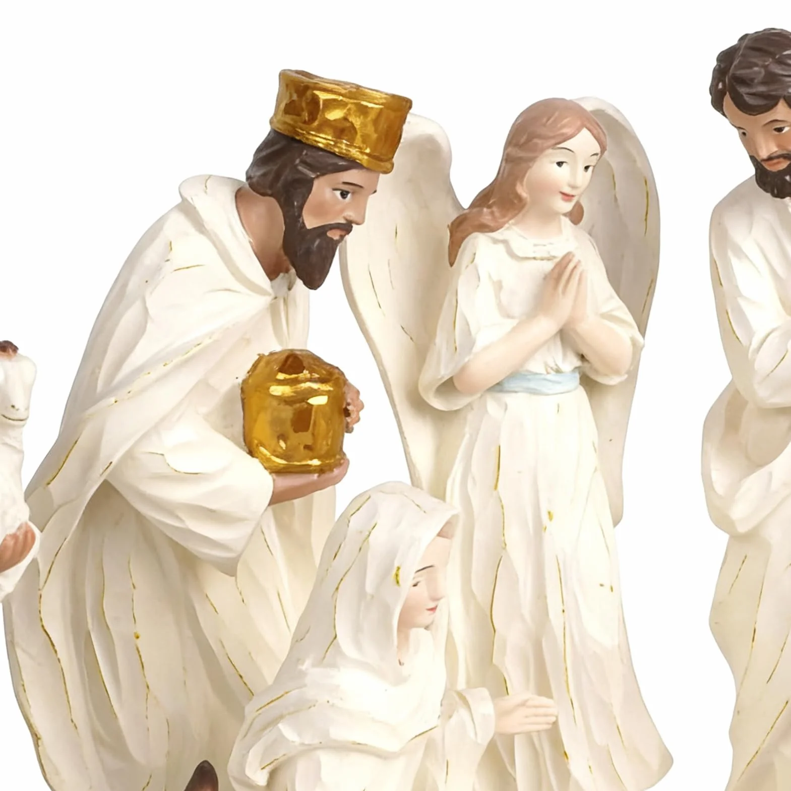 Małe Figurki Szopki Betlejemskiej Ozdoba Świąteczna Na Stół Z Żywicy | Szopka Bożonarodzeniowa Figurka Do Domu Biura Sypialni Salonu Kościoła