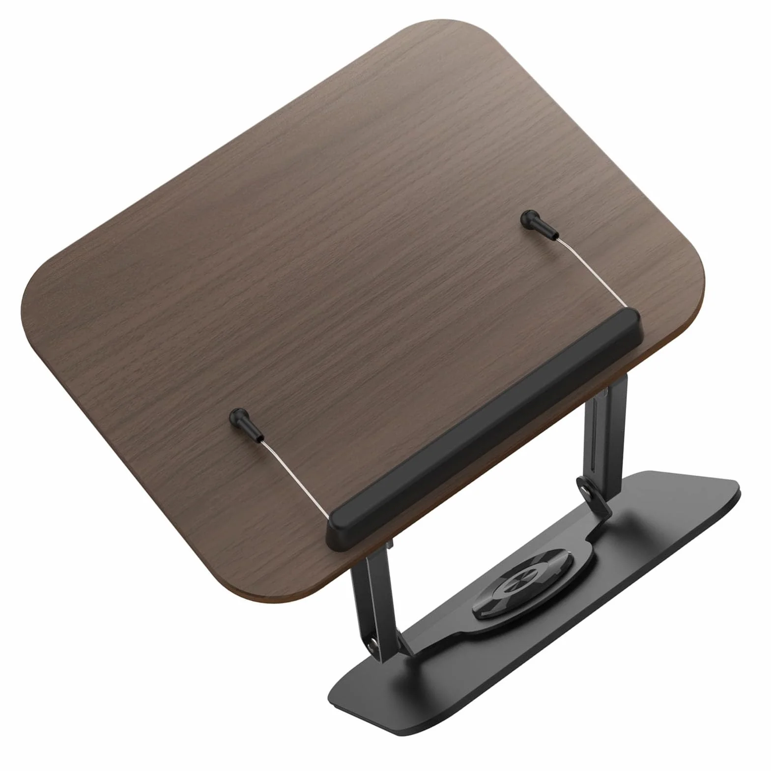 Generic Regulowany Stojak na Książki Materiał Premium Uchwyt na Przepisy Biurko w Kuchni Laptop do Czytania w Domu Biurowym 11,81 X 9,25 X 2,60 Cala (BLACK)