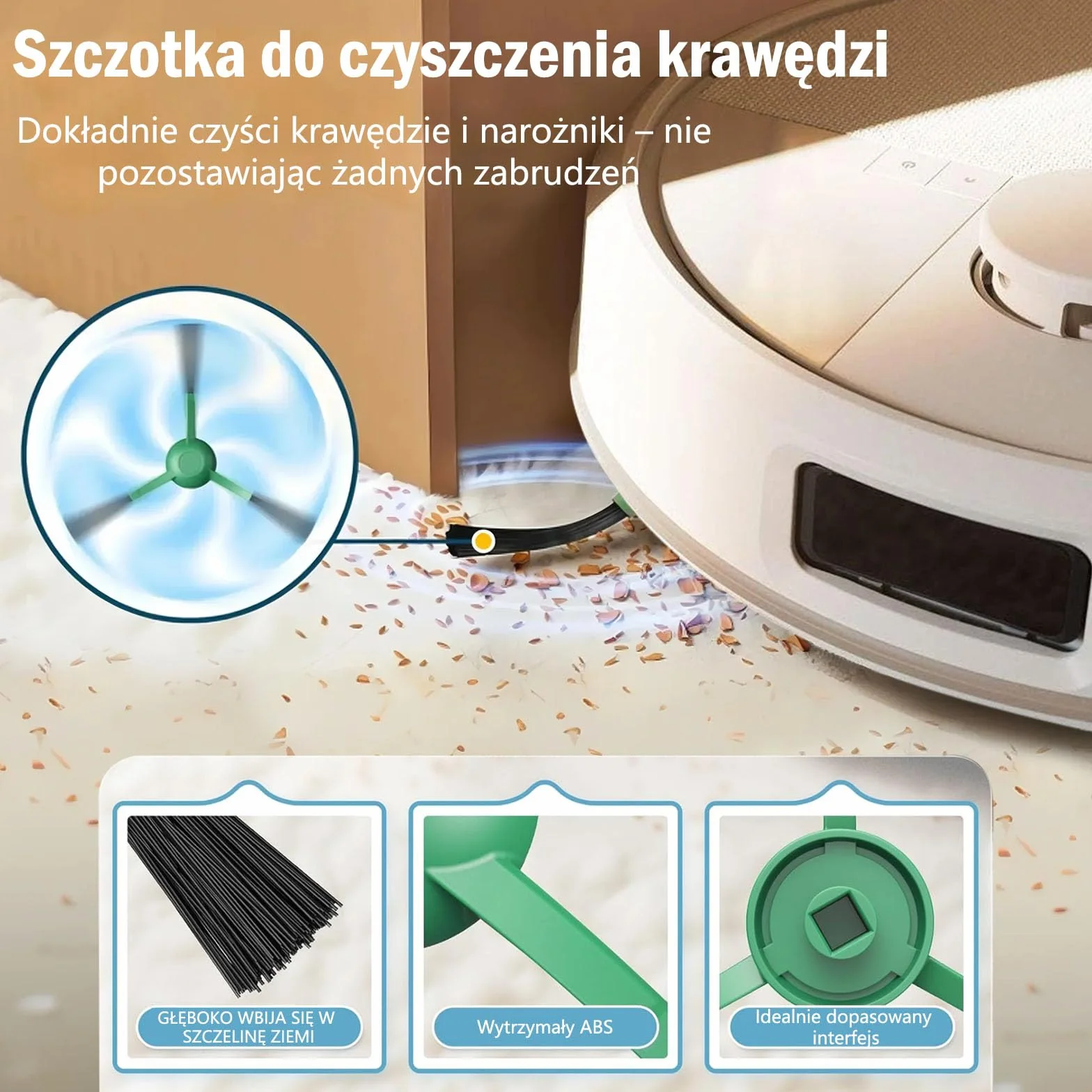 Zestaw 21 części zamiennych LOVOBO do robota odkurzającego iRobot Roomba Max 705 Vac/Plus 504 Vac, zestaw akcesoriów z 2 głównymi szczotkami 6 workami na kurz 6 filtrami HEPA 6 bocznymi szczotkami