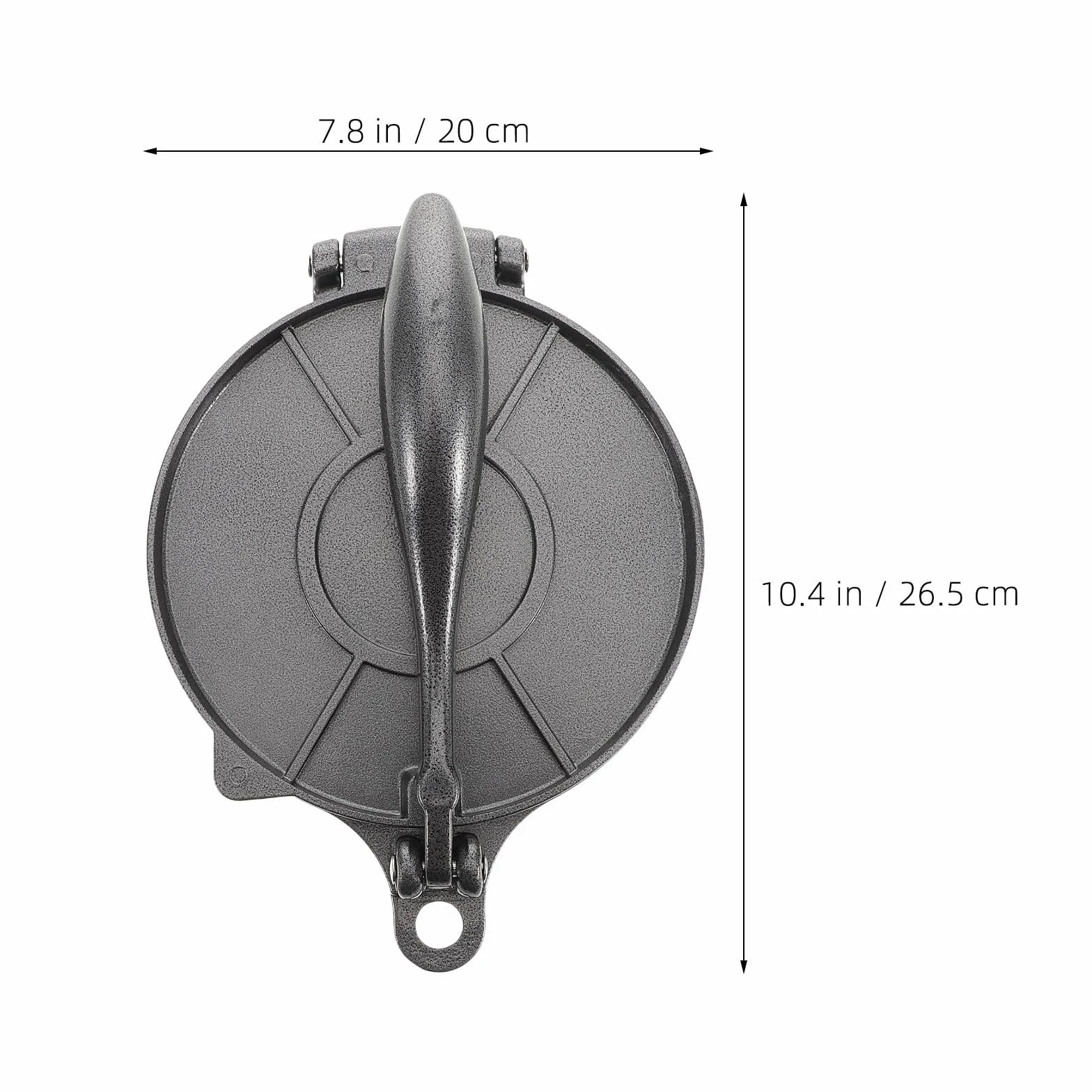 Zerodeko 2 szt. meksykańskiej prasy do tortilli - 7,87 cala aluminiowa prasa do ciasta roti do tortilli pszennych i kukurydzianych, do przygotowywania potraw na przyjęcia - zmywalna i wielokrotnego
