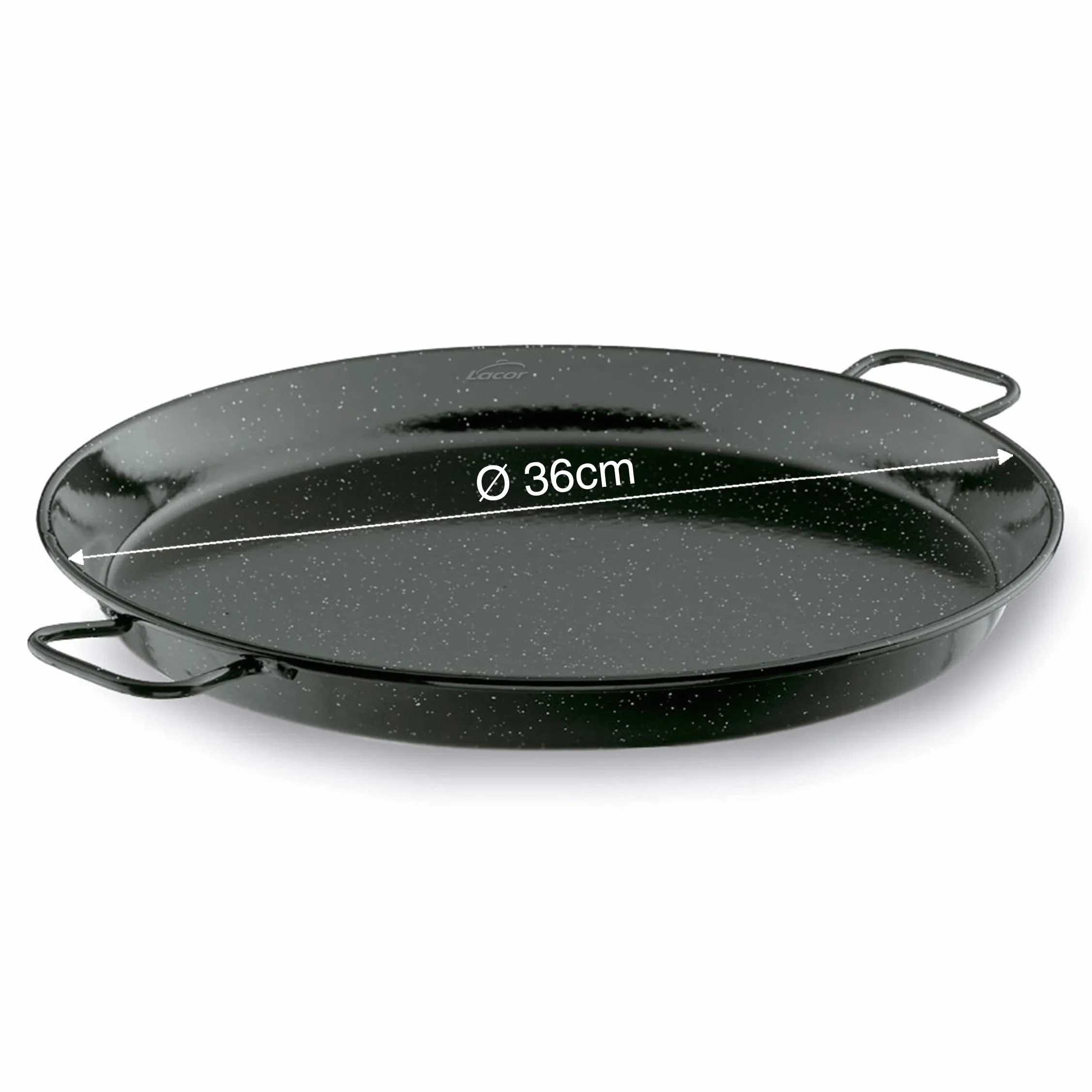 Lacor - 60186 - Smalt Żelazna Patelnia, Mini Patelnia Do Ciast, Patelnia Do Ciast, Optymalna Do Prezentacji, Serwowania I Gotowania, Pokryta Emaliowaną Stalą, Ø36 Cm