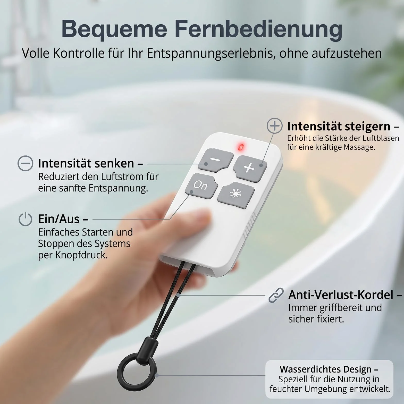 Mata do wanny spa, mata bąbelkowa, mata do wanny z hydromasażem z poduszkami, antypoślizgowe przyssawki, przenośny masażer do kąpieli bąbelkowej z 6 prędkościami, do relaksu w domu