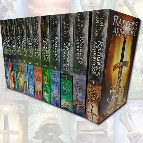John Flanagan Rangers Apprentice zestaw 12 książek (The Emperor of Nihon-Ja, The Lost Stories, Erak's Ransom, Halt's Peril, Oakleaf Bearers, The Burning Bridge, The Icebound Land...