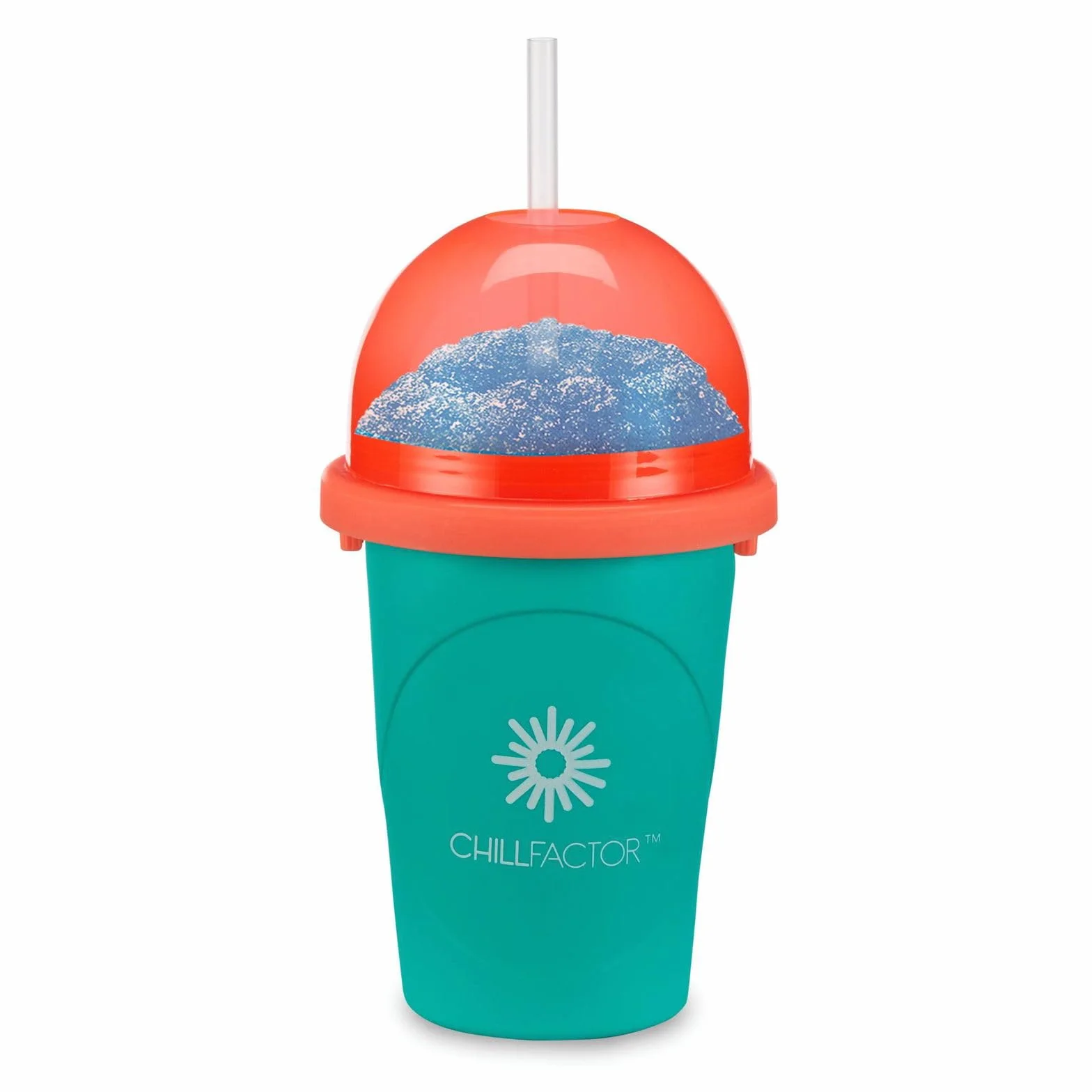 Slushy Maker szklana lodówka | szklanki do lodów natychmiastowych ze słomką łyżeczką | maszyna do lodów (Zielony)