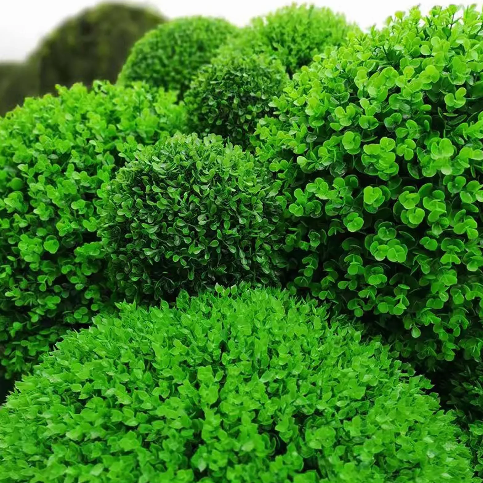 Sztuczne kule 38cm, okrągłe sztuczne kule roślinne, dekoracja wnętrz, sztuczne zielone rośliny dekoracyjne kulki, na akcesoria do dekoracji trawy Wystrój weselny na werandzie