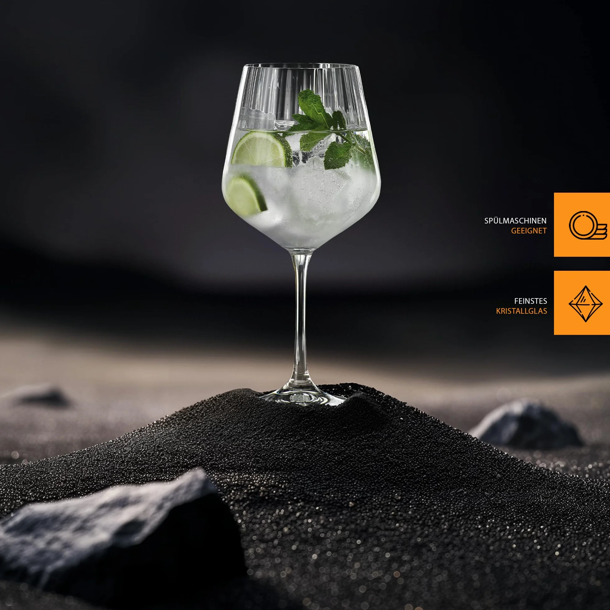 Nachtmann Gin & Tonic Zestaw Kieliszków, Szkło, Przezroczysty, 4 elementy