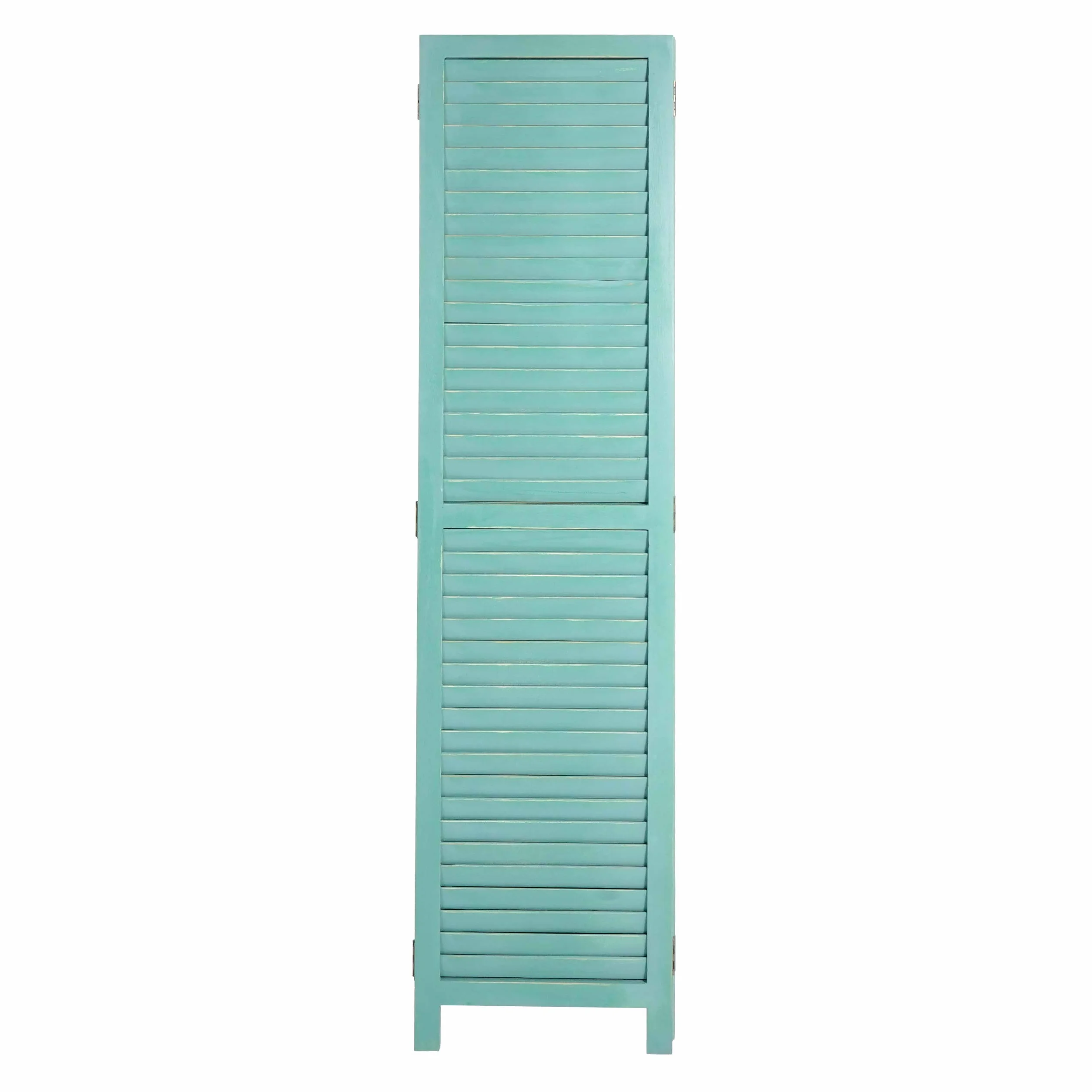 Mendler Parawan HWC-C30, ścianka działowa, ochrona przed wzrokiem, styl shabby vintage, 170 x 120 cm – zielony