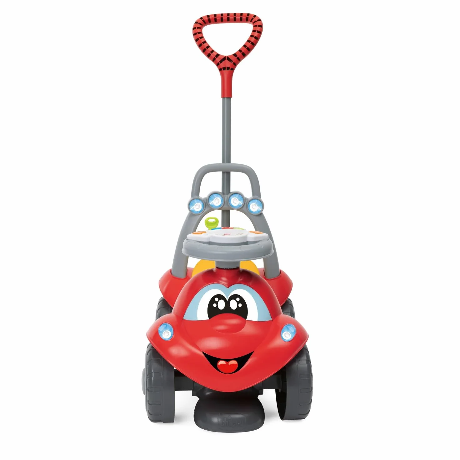 Chicco Jeździk Billy Quattro, Jeździk dla Dzieci, 4 w 1 Tryby Zabawy, Funkcja Kołysania, Elektroniczny Moduł Kierownicy ze Światłami i Dźwiękami, 9-36 miesięcy
