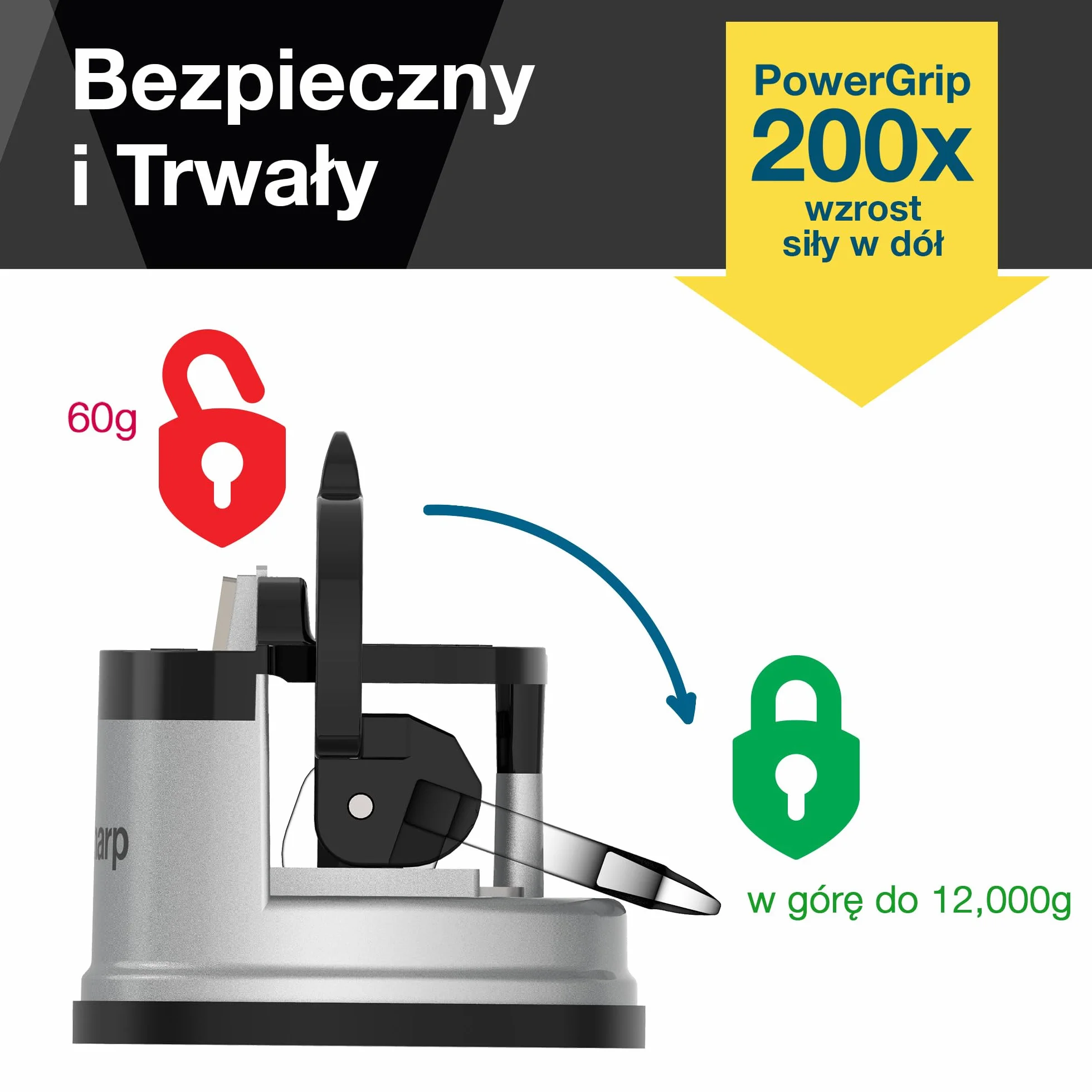 Anysharp Silver Ostrzałka do Noży, Srebrny, 70 mm