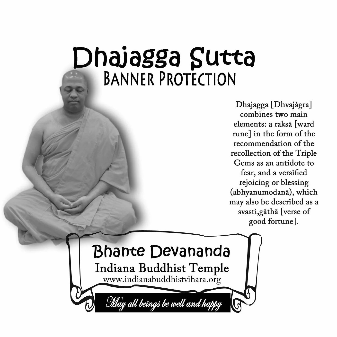 Dhajagga Sutta Buddhist Chanting Banner Protection